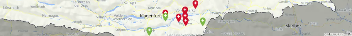 Map view for Pharmacies emergency services nearby Sittersdorf (Völkermarkt, Kärnten)